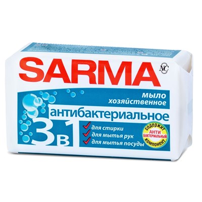 САРМА мыло хоз 140г д/стирки Антибактерин F3bTeG69hPyoe0ymxdCXj3 - фото 25004