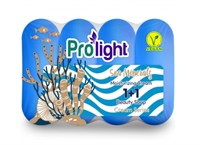 Мыло туалетное с увлажняющим кремом PROLIGHT 1+1 Морские минералы, 4Х80 гр. (эко-пак) ББ01629