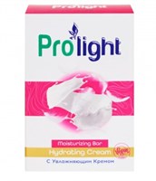 Мыло туалетное PROLIGHT С увлажняющим кремом, 80 гр. (картонная коробка) ББ01633