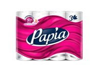 Т/Бумага PAPIA Белая 3сл/12рул/7бл. в уп ББ01376