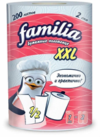 PAPIA Полотенца бум.2-х сл.FAMILIA ,1рул XXL/18 ББ01964-1